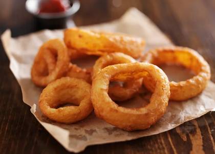 Crispy onion rings