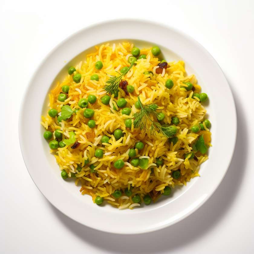 Indian rice with cumin and turmeric
