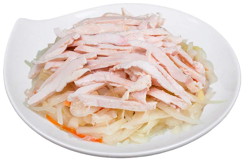 Mixed light salad with chicken