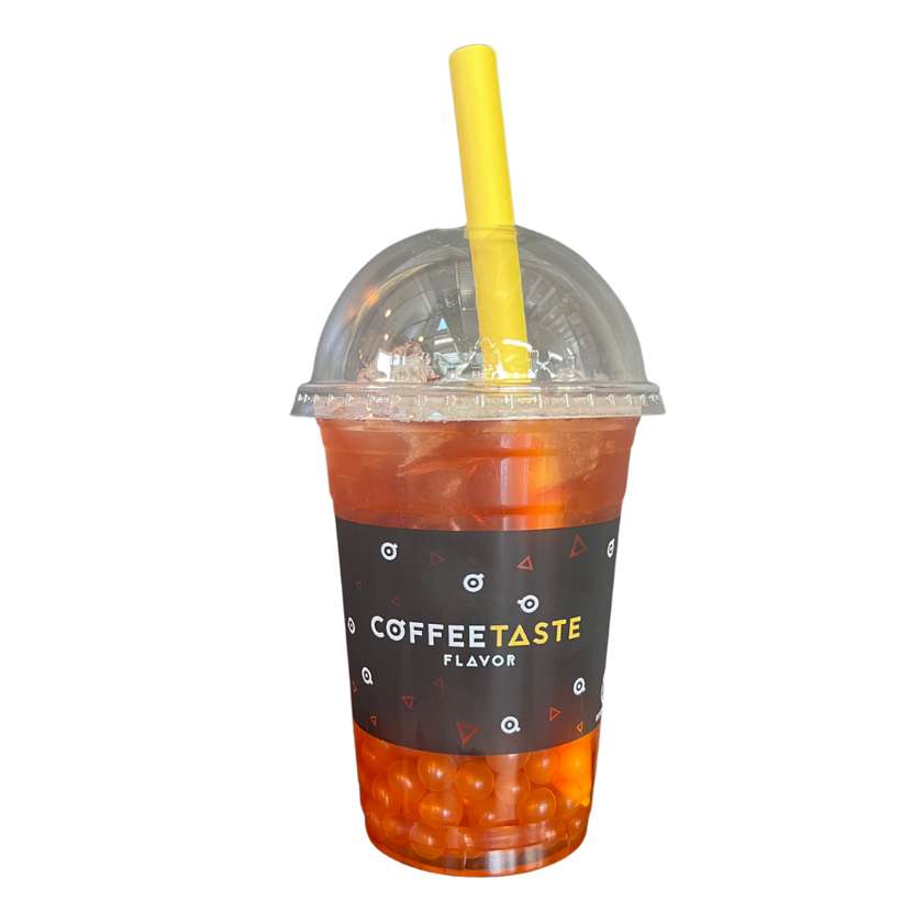 Pomegranate Mango Bubble Tea