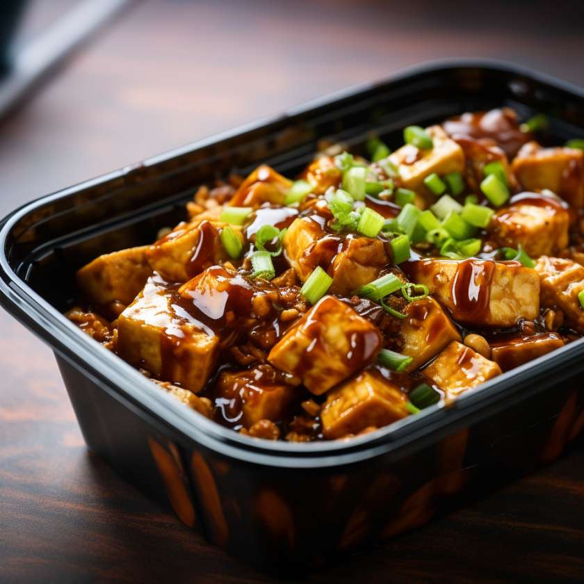 Spicy tofu with minced pork