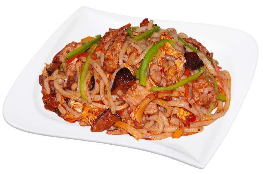 Thai-style roasted udon noodles