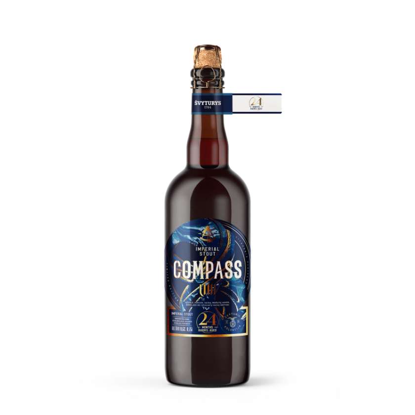 Alus Švyturys Compass VIII (2023), 9,5%, 0,75 l bottle