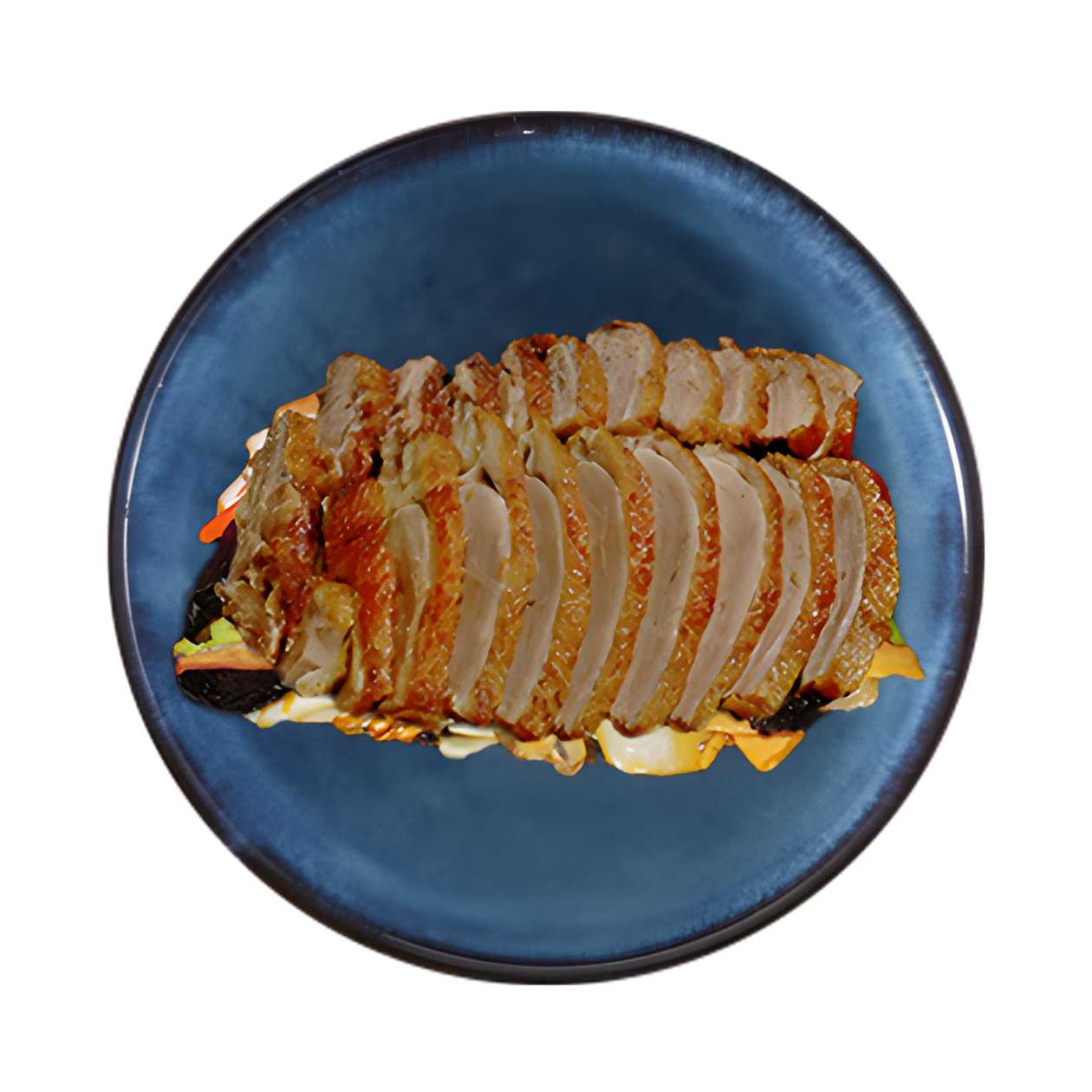Crispy duck kung-pao with vegetables