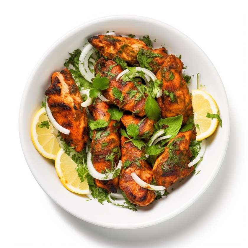 Chicken tandoori green tikka