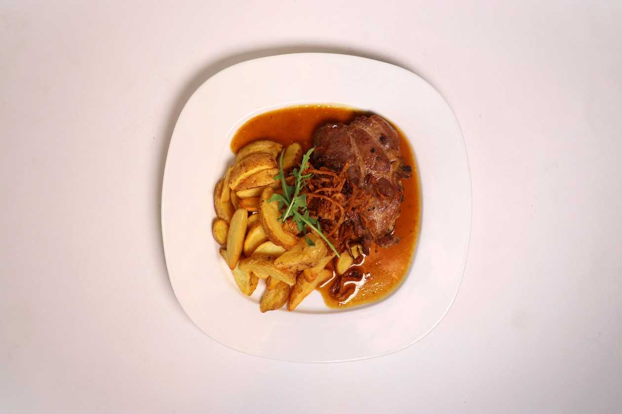 Pork collar steak