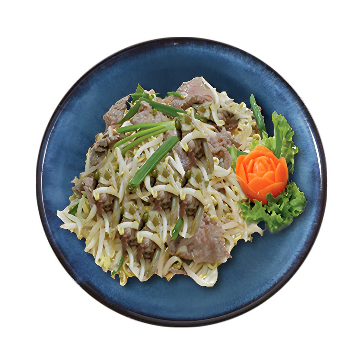 Stir-fried meat with mung sprouts