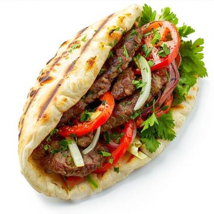Velký kebab v chlebu