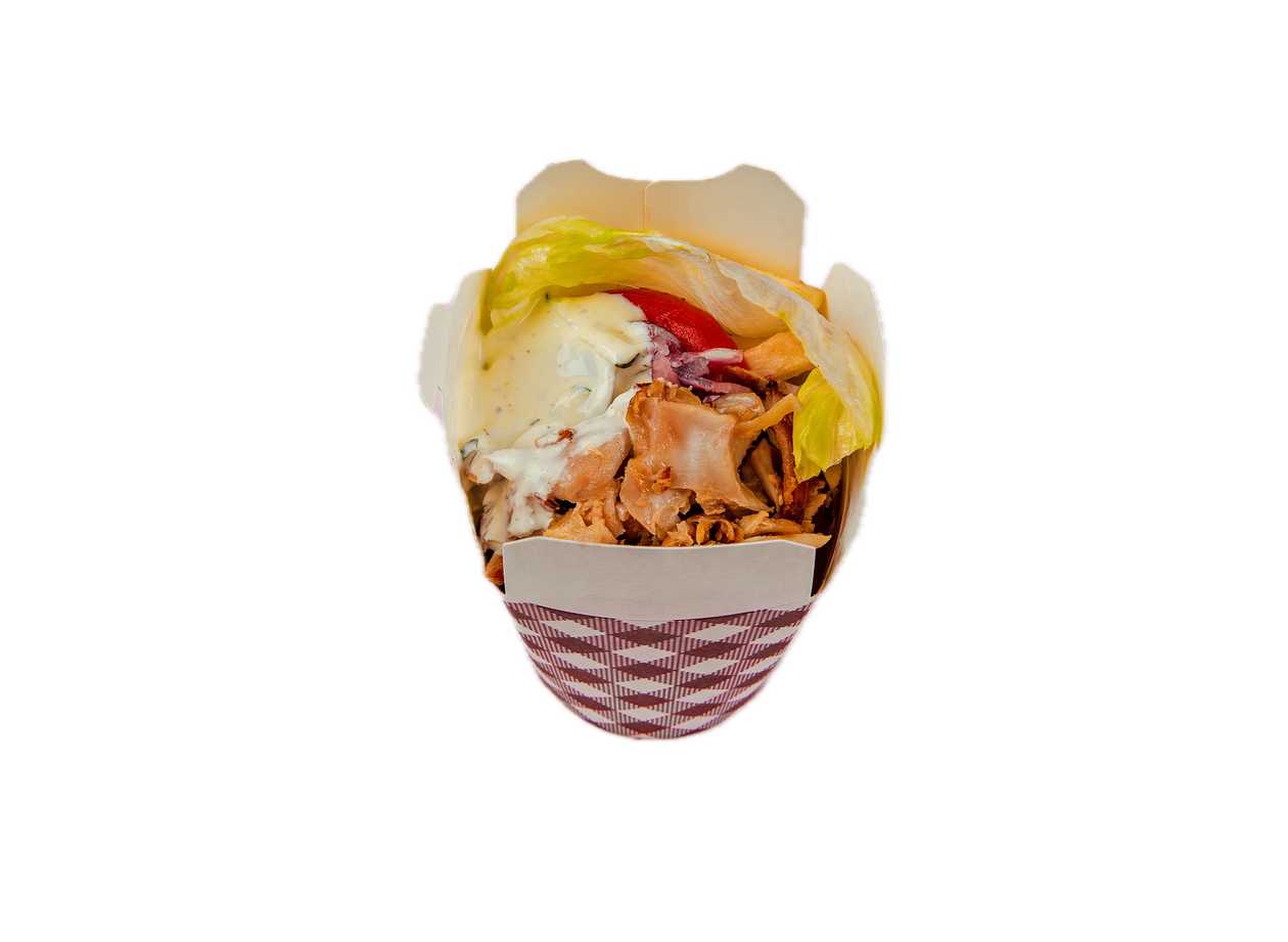 Döner box se salátem