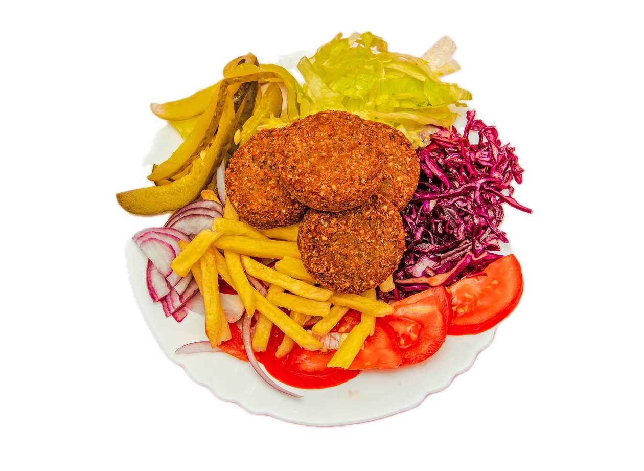 Falafel na talíři velký
