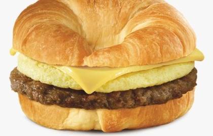 Egg, Sausage and Cheese Croissant