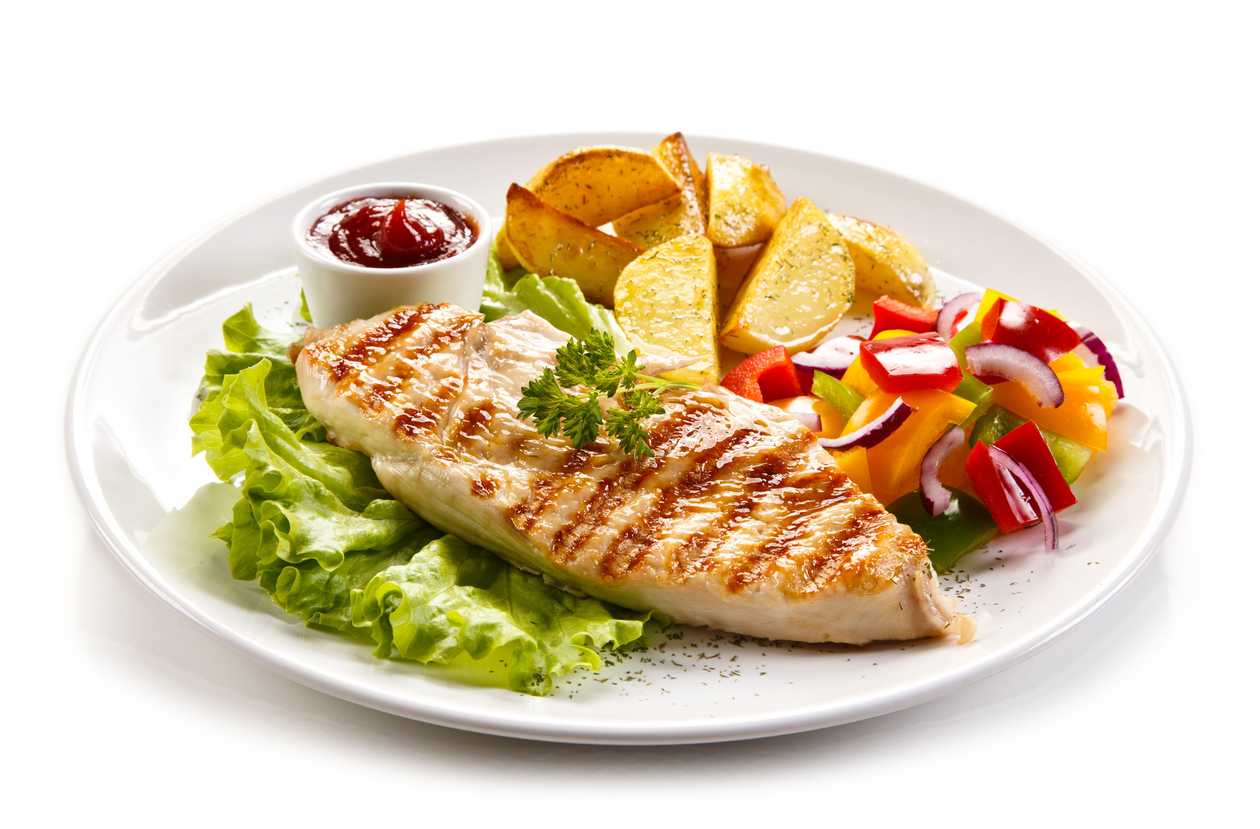 Grilled Chicken Strips Salad