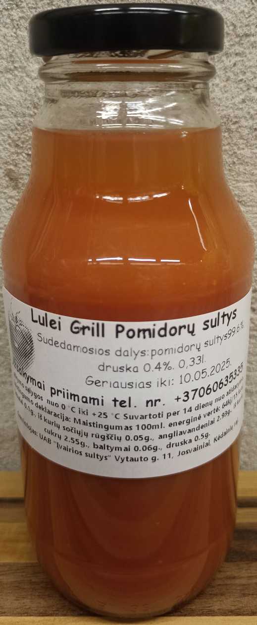 Natural Tomato juice 0.33l