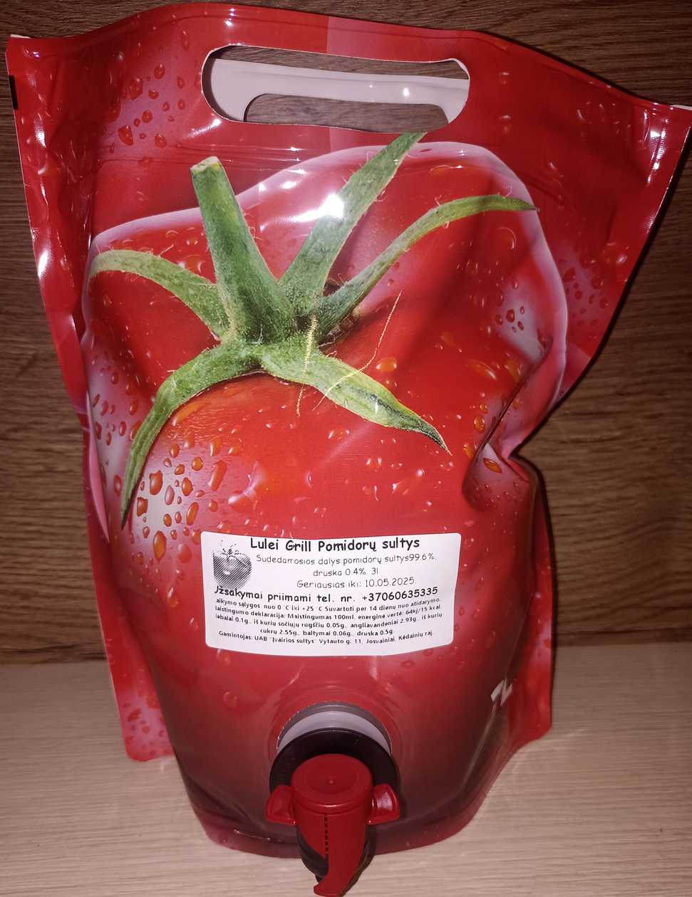 Natural Tomato juice 3l.