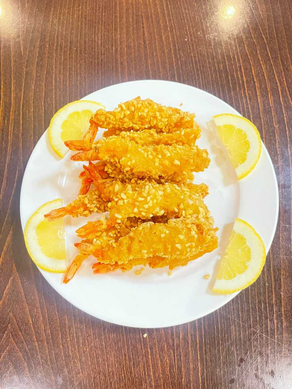 Breaded Prawns with Almonds