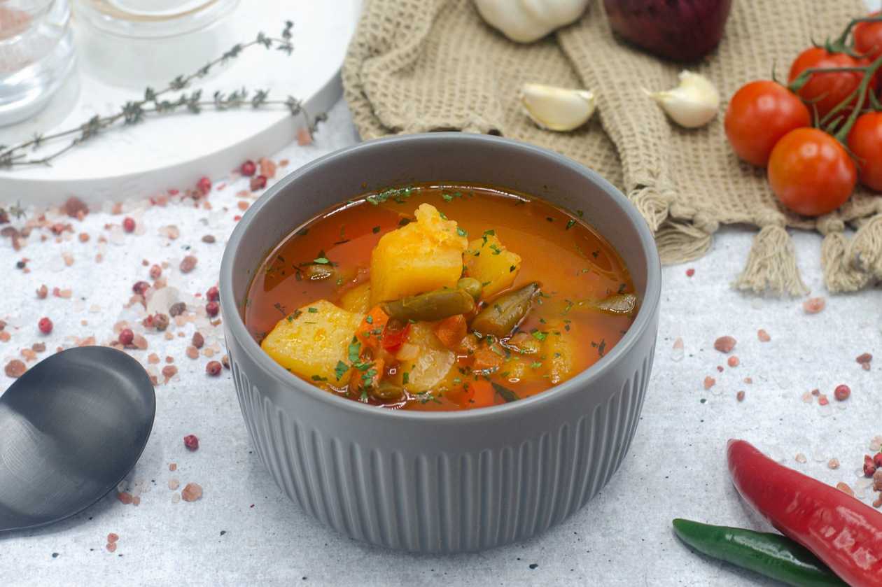 Rustic vegetable soup