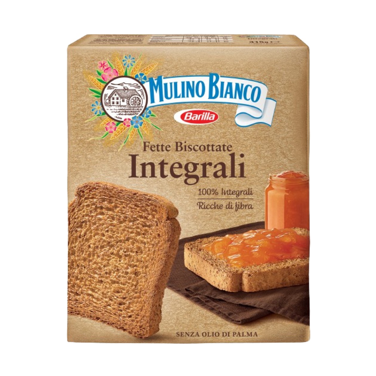 Mulino Bianco, paine integrala prajita, 315 g