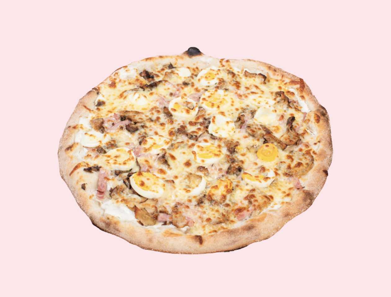 Carbonara pizza