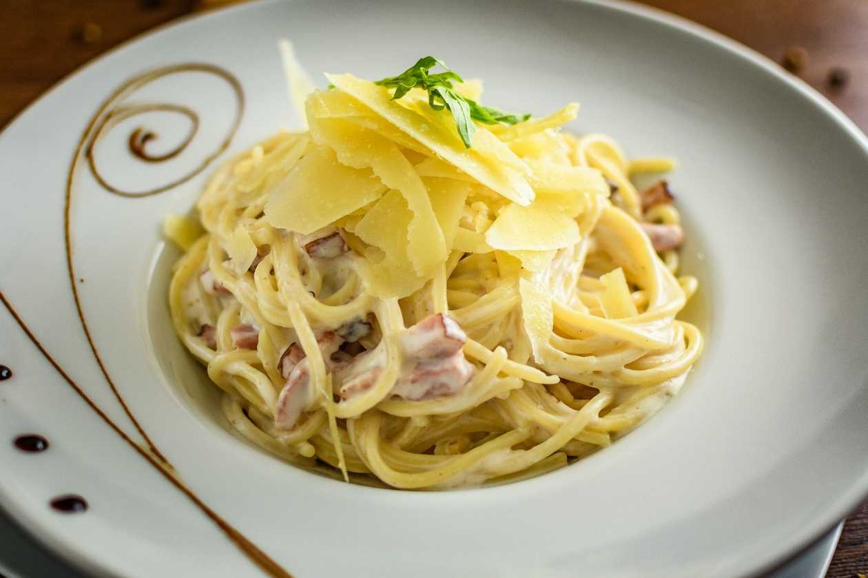 Penne carbonara