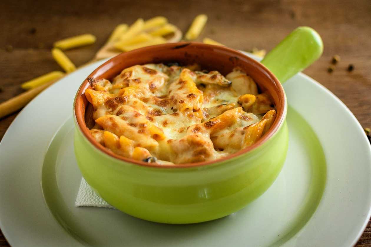 Baked penne