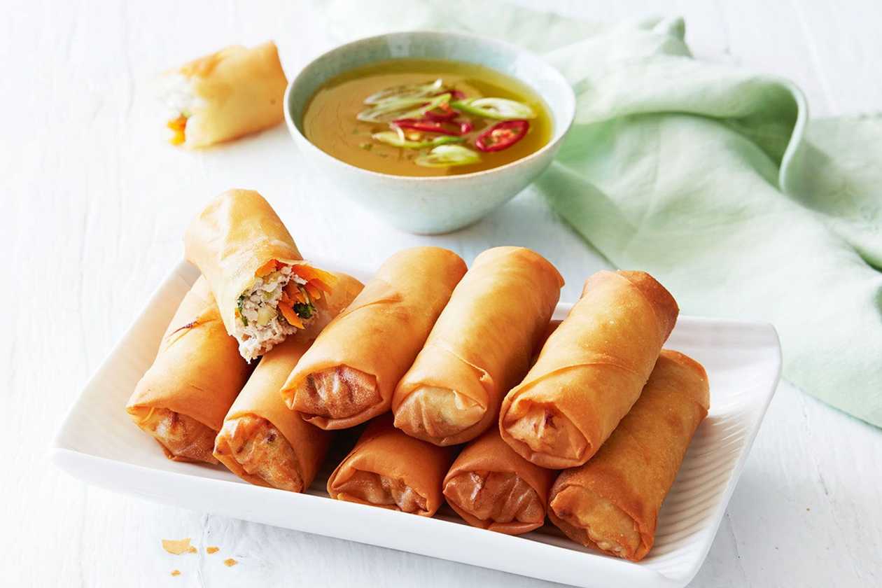 2.Spring Rolls With Chicken