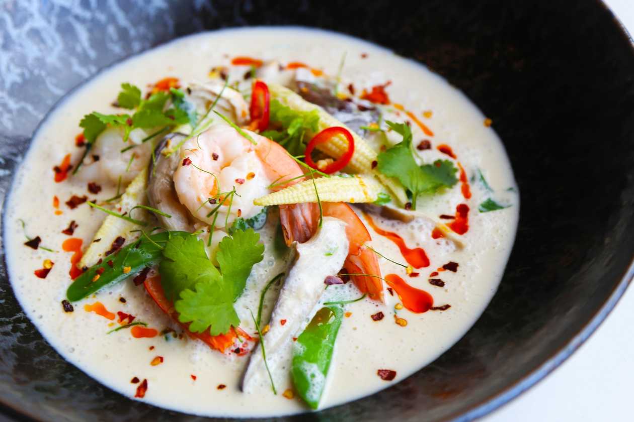 31.Tom Kha With Shrimps