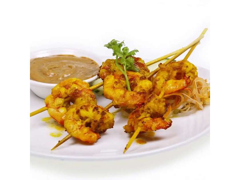 8.Thai Satay prawn