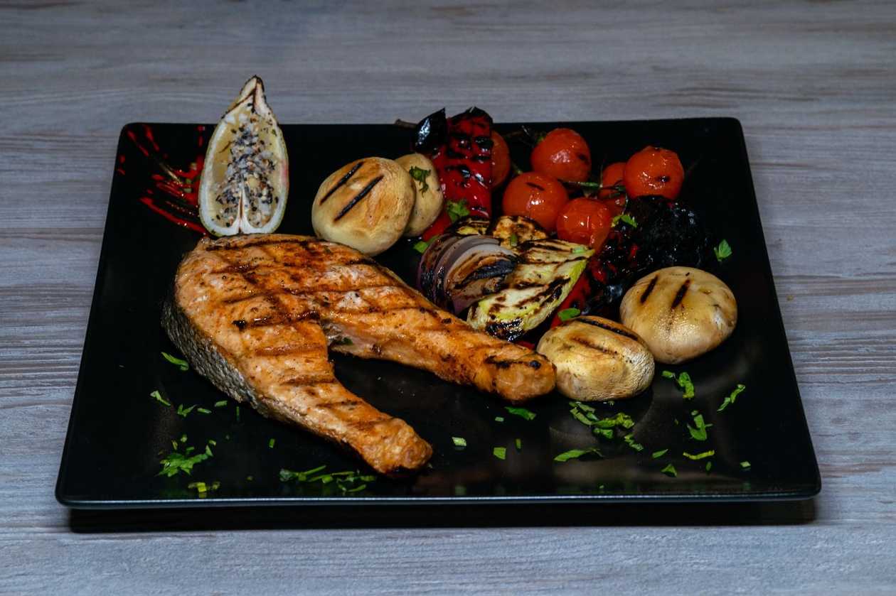 Grilled salmon