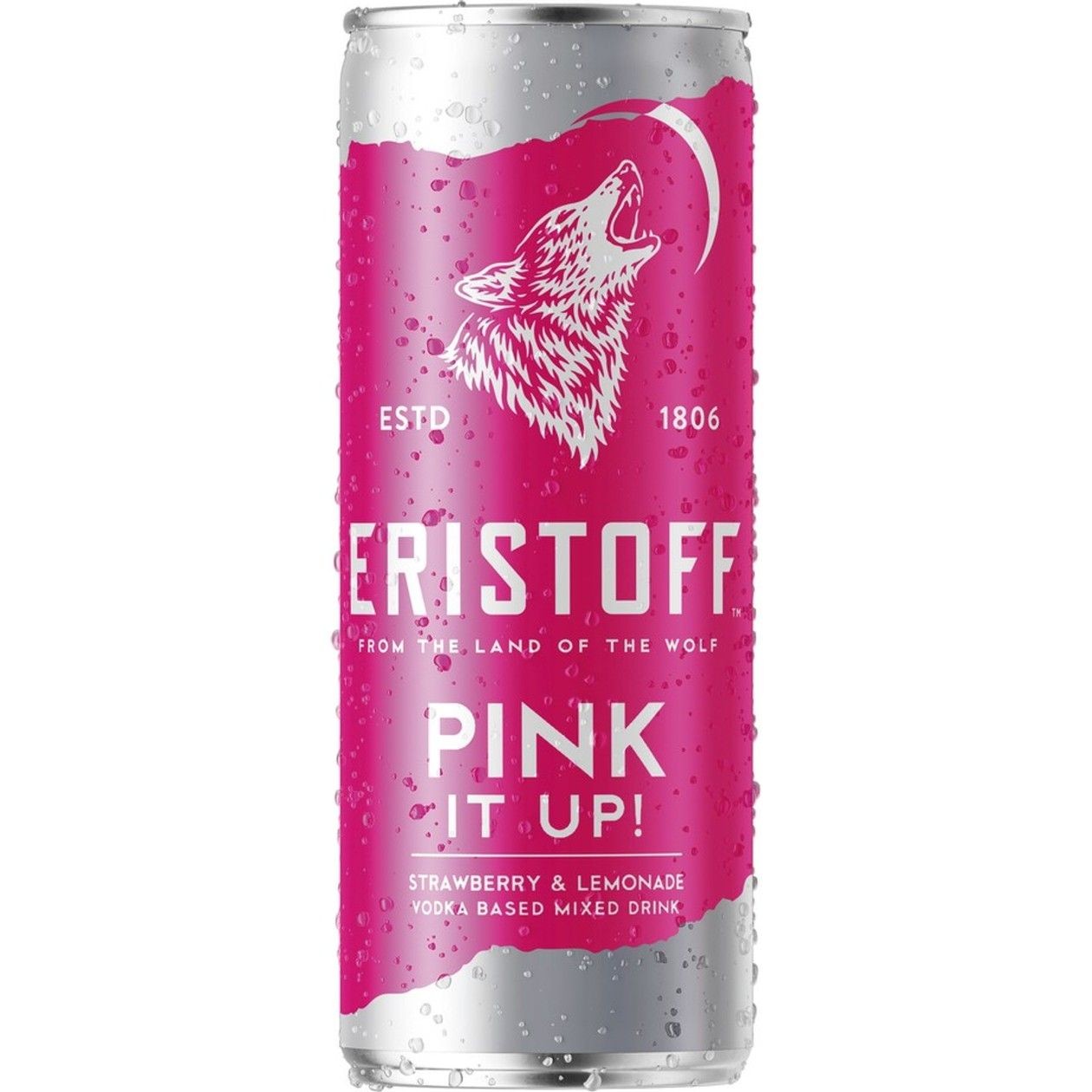 ❄️ RTD Vodka Eristoff Pink It Up Morango e Limonada 25 cl