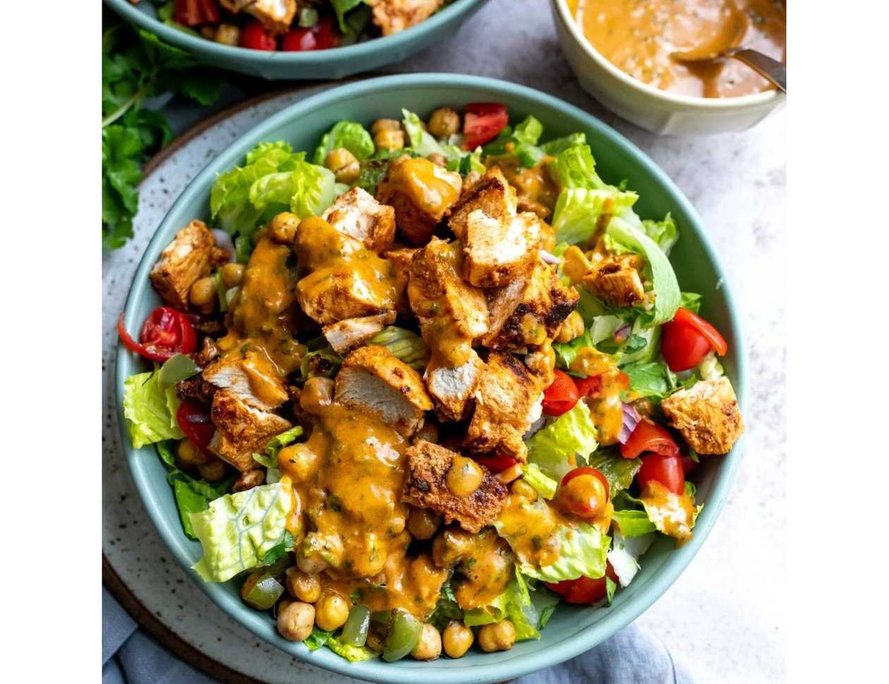 21.Chicken tikka bean salad