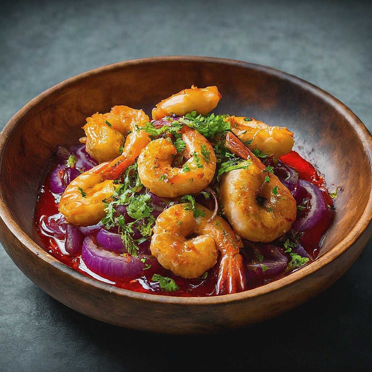 118.Prawns  chilli oil