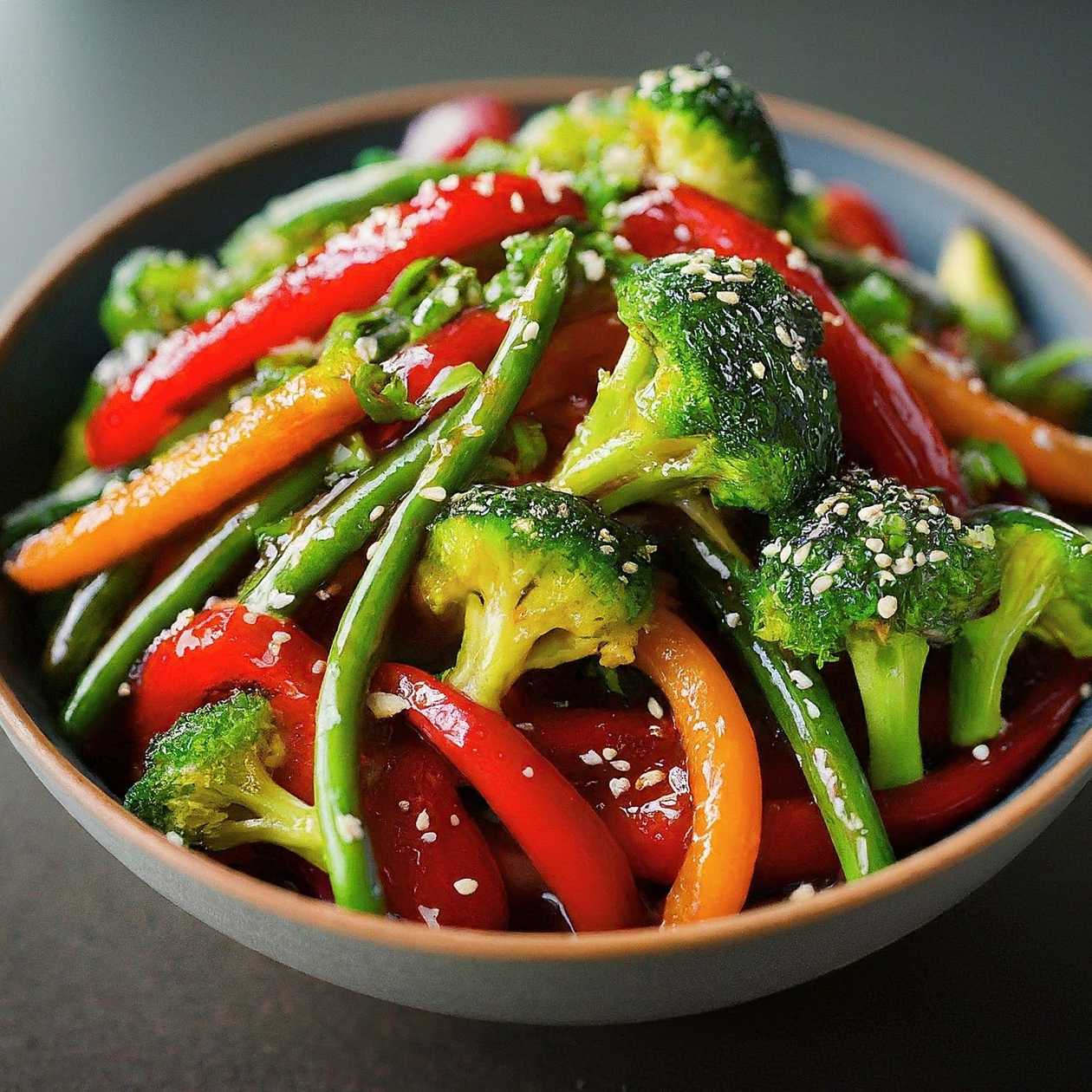 95.Crispy fried vegetables in honey sauce