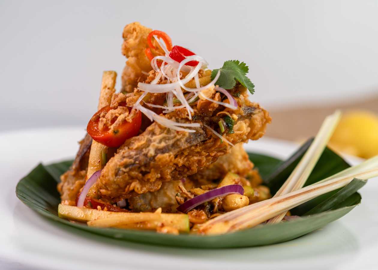 Aromatic fish salad