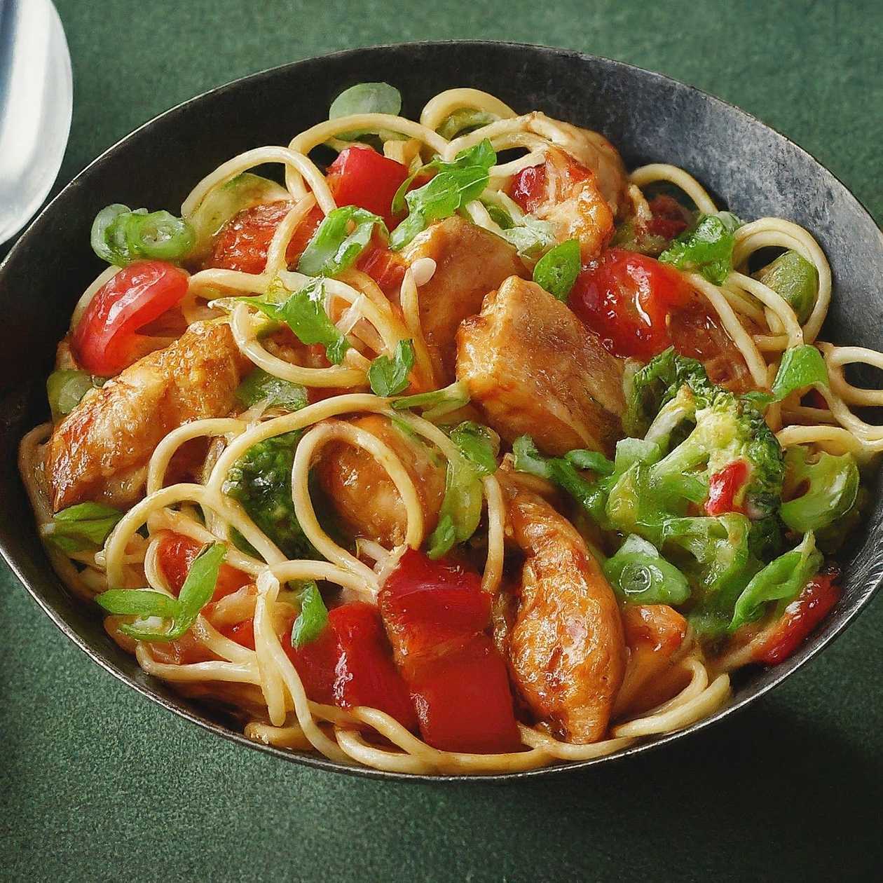 143.Chilli Chicken Noodles