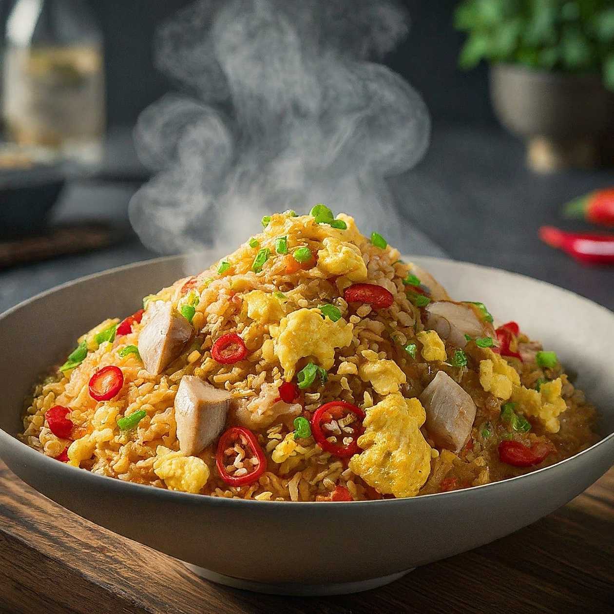 136.Chicken Chilli Rice