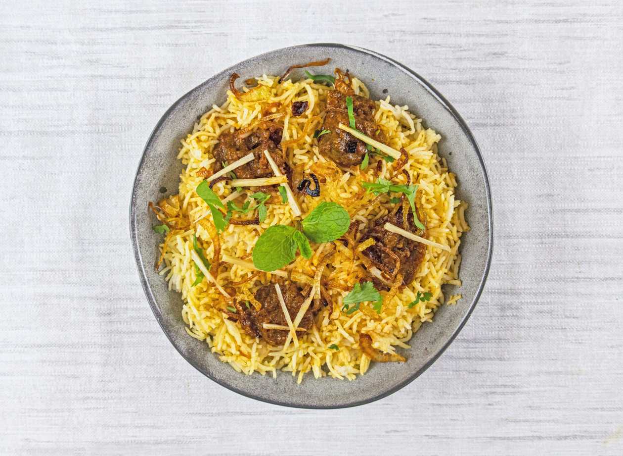 Pork biryani
