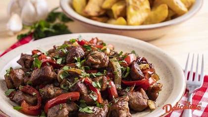 Tigaie de porc ne picantă/picantă