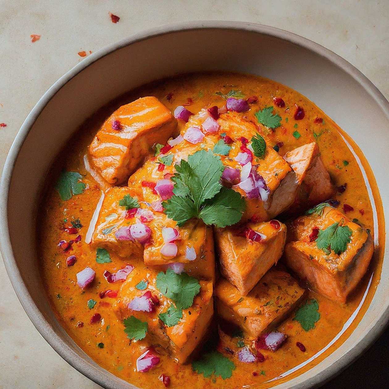 125.Salmon tikka masala
