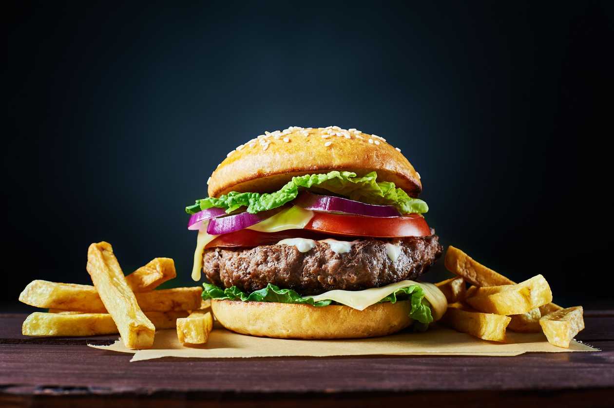 Beef Patty Melted Burger