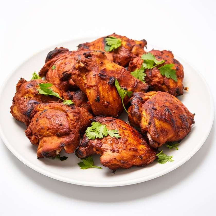 Stir-fried chicken thighs