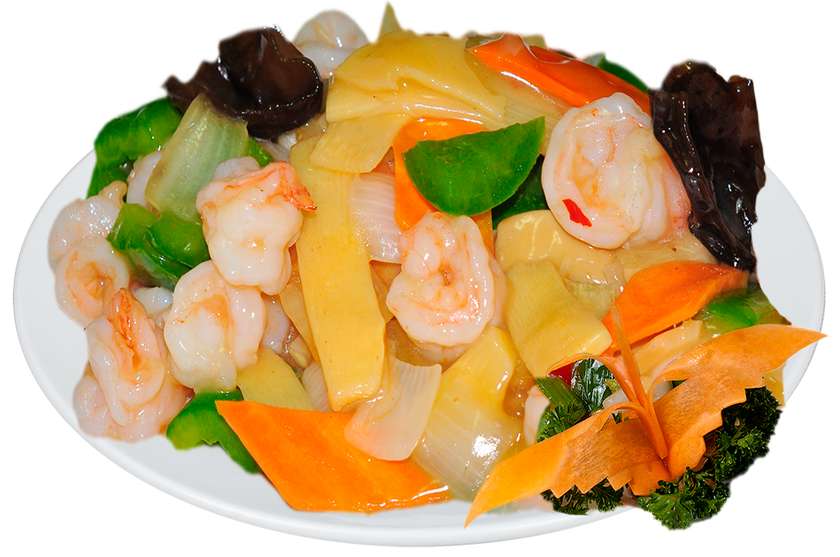 Shrimp with vegetables
