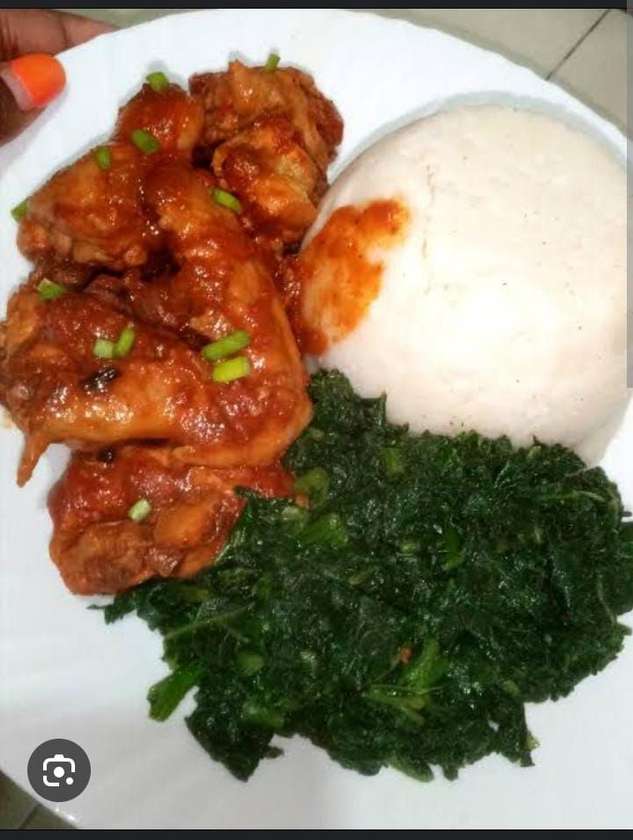 Ugali chicken
