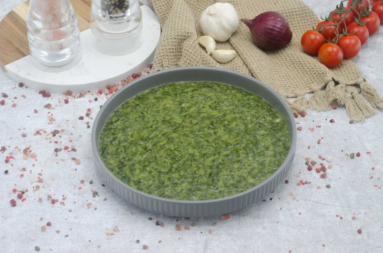 Spinach puree