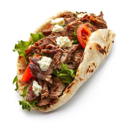 Döner kebab se sýrem