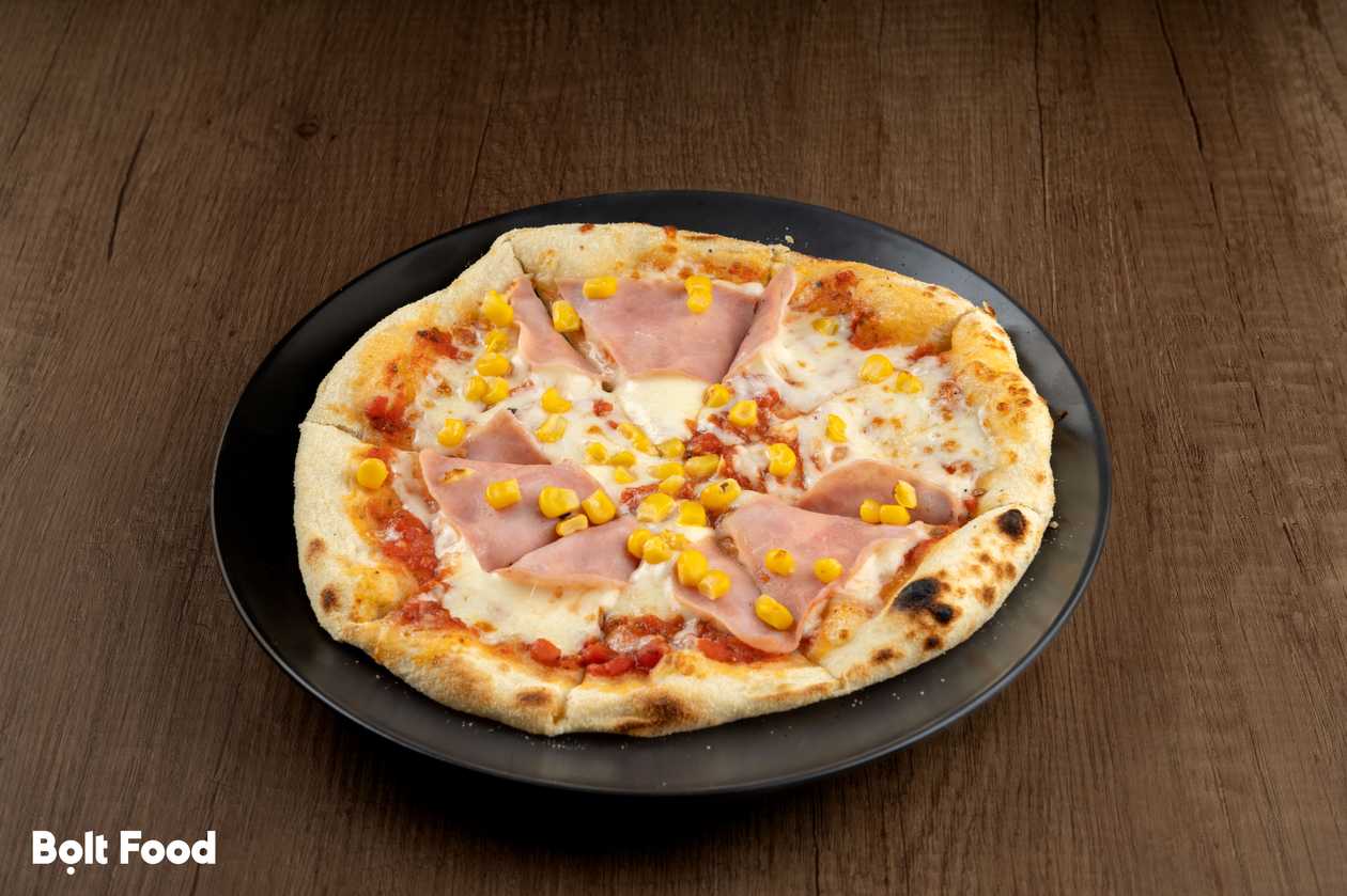 Mini ham with corn