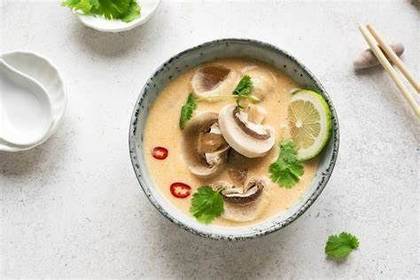 Tom Kha with mushrooms