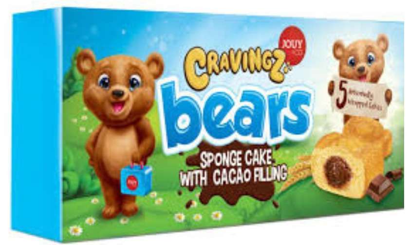 Biscuit Craving Bear with cocoa filling 5 pcs. 200 g