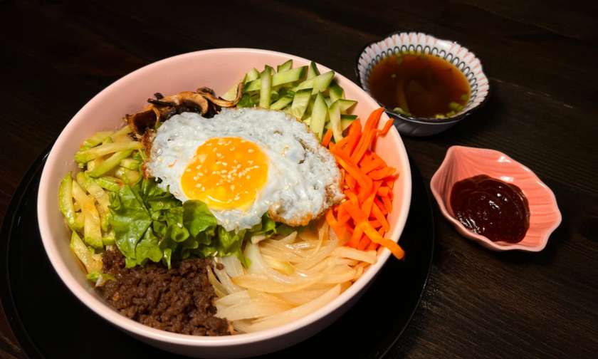 Bibimbap with Soybean Soup