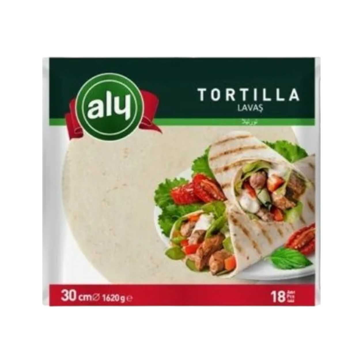 Aly Tortilla Wrap 30 cm 18 Pieces, 1.62kg