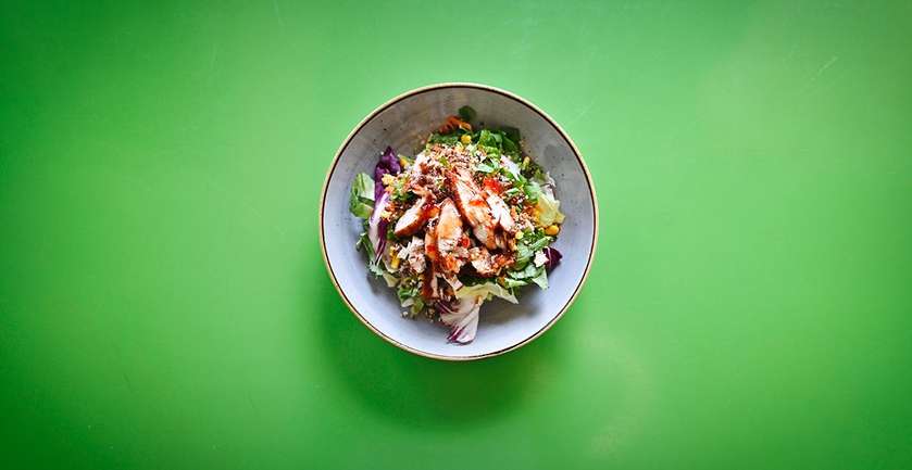 Quinoa Salad with Chicken or Prawn or Salmon or Beetroot or Feta Cheese with 2 Choice (A)